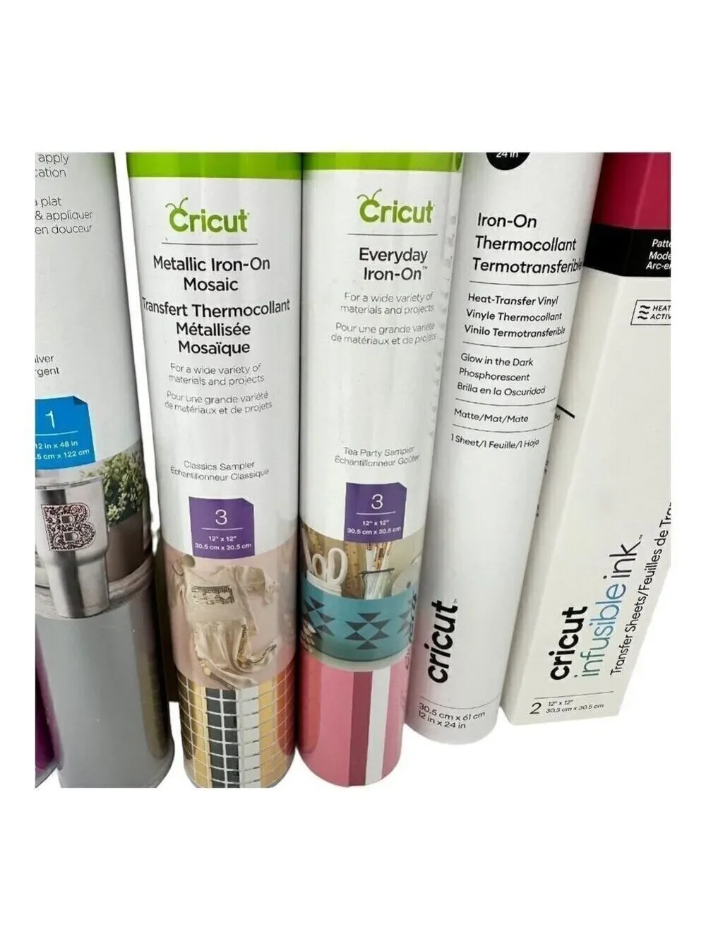 Cricut Vinyl Lot Iron On Infusible Ink Cardstock  Gift Metallic Craft Holiday